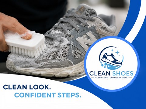 Clean Shoes — hand-brushing a sneaker, clean look, confident steps